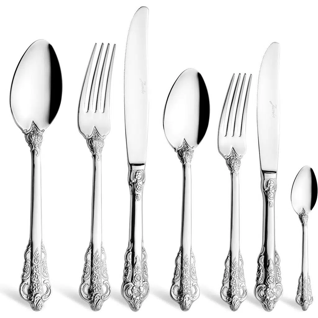 Jumbo 3402 12 Kişilik 84 Parça Çelik Çatal Kaşık Bıçak Takımı