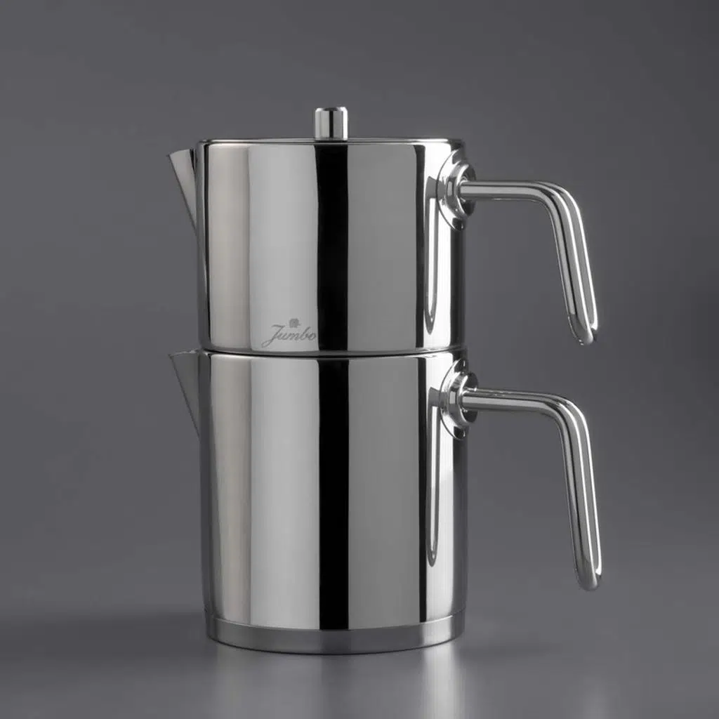 Jumbo Paslanmaz Çelik Çaydanlık 2,6 Lt Gümüş İndüksiyon Ocak Uyumlu Bulaşık Makinesinde Yıkanabilir