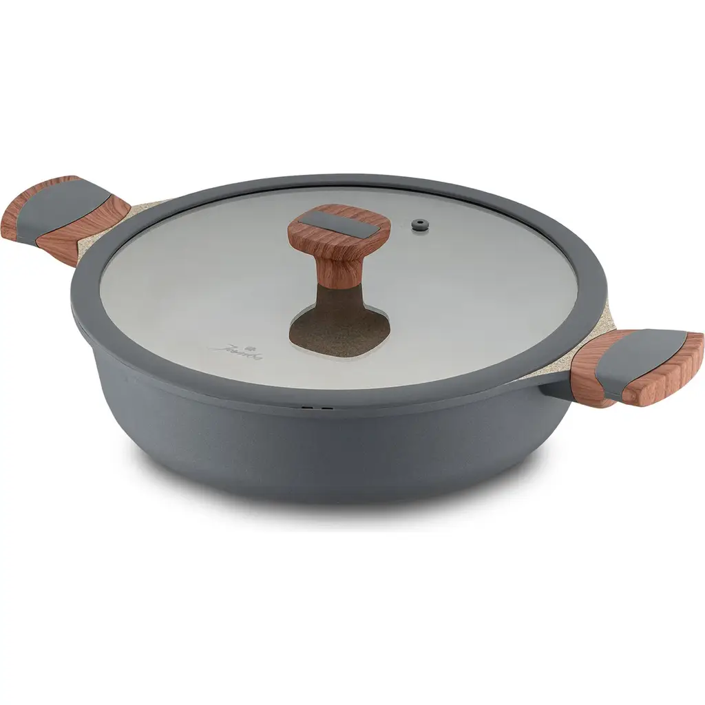 Jumbo Stone 4'lü Granit Tencere Seti – Greblon 3 Kat Kaplama, Ergonomik Ahşap Saplı, Kolay Temizlenen Farklı Ebatlar Jumbo Stone 4'lü Granit Tencere Seti – Greblon 3 Kat Kaplama, Ergonomik Ahşap Saplı, Kolay Temizlenen Farklı Ebatlar