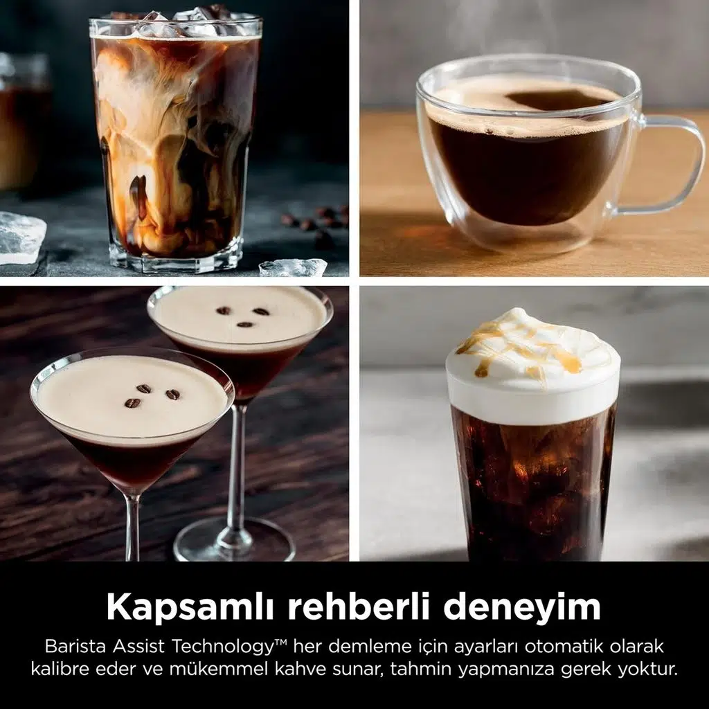 Ninja Luxe Café Premier Espresso Makinesi 1680 W İnox Renkli 3'ü 1 Arada Espresso ve Filtre Kahve Ninja Luxe Café Premier Espresso Makinesi 1680 W İnox Renkli 3'ü 1 Arada Espresso ve Filtre Kahve