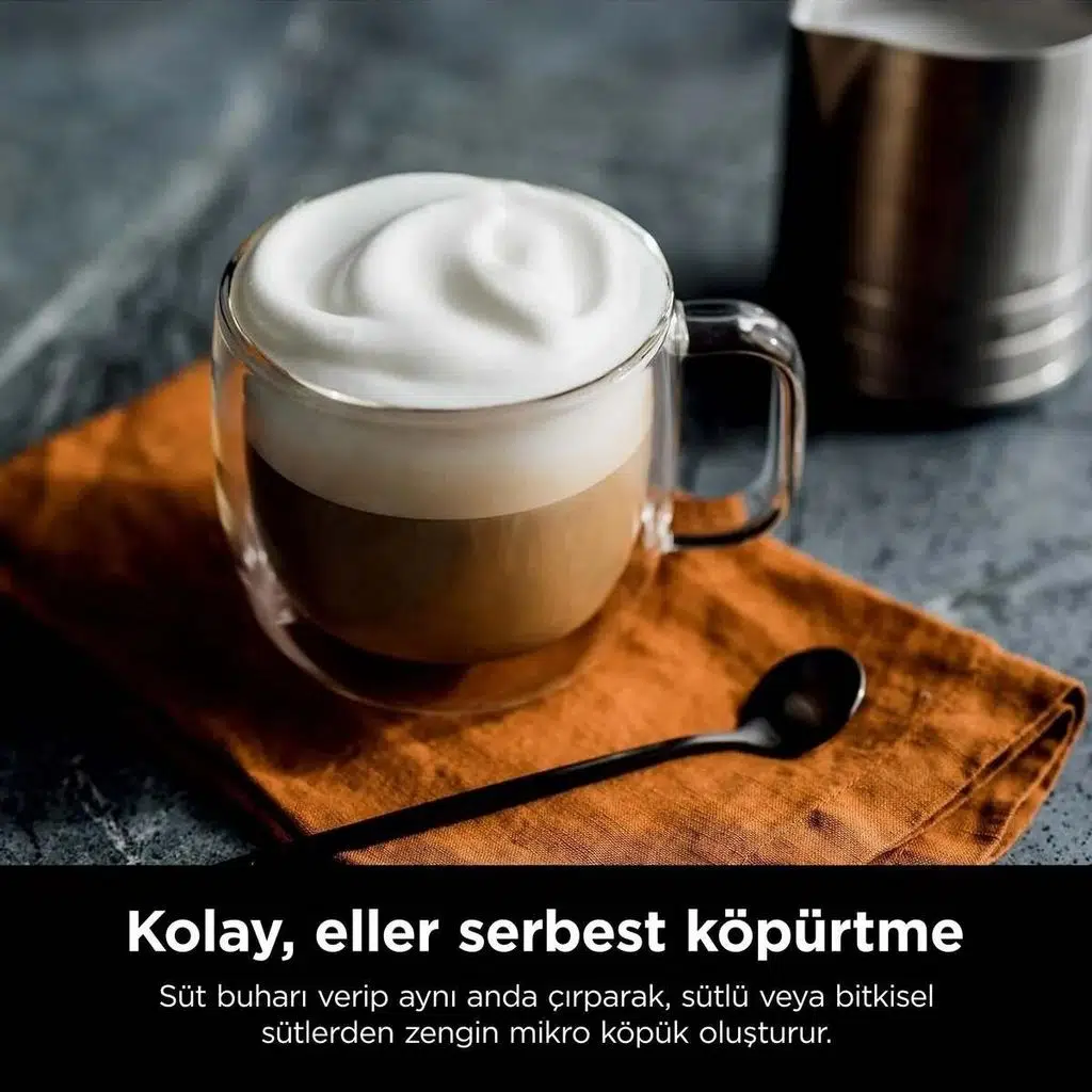Ninja Luxe Café Premier Espresso Makinesi 1680 W İnox Renkli 3'ü 1 Arada Espresso ve Filtre Kahve Ninja Luxe Café Premier Espresso Makinesi 1680 W İnox Renkli 3'ü 1 Arada Espresso ve Filtre Kahve